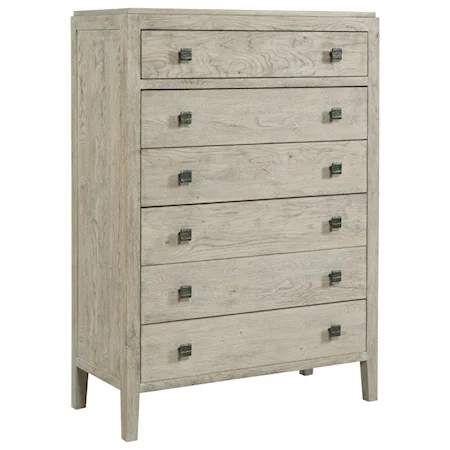 Alton Six Drawer Chest with Adjustable Levelers